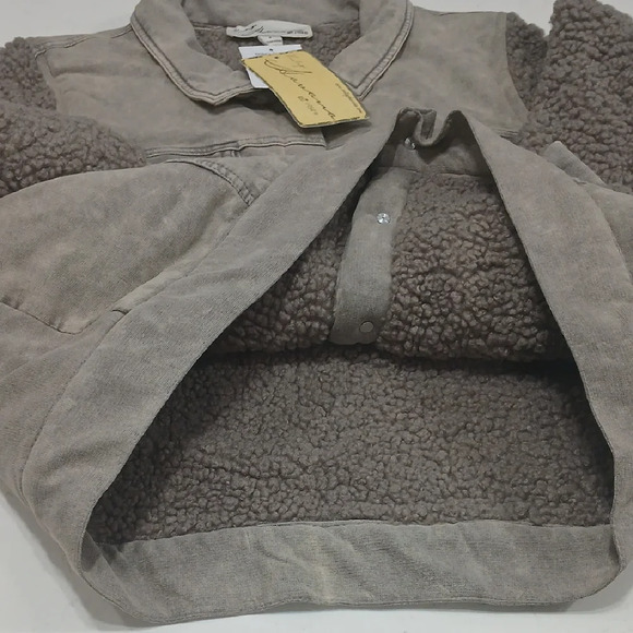 Vintage Havana Taupe Teddy Jacket - Picture 4 of 9